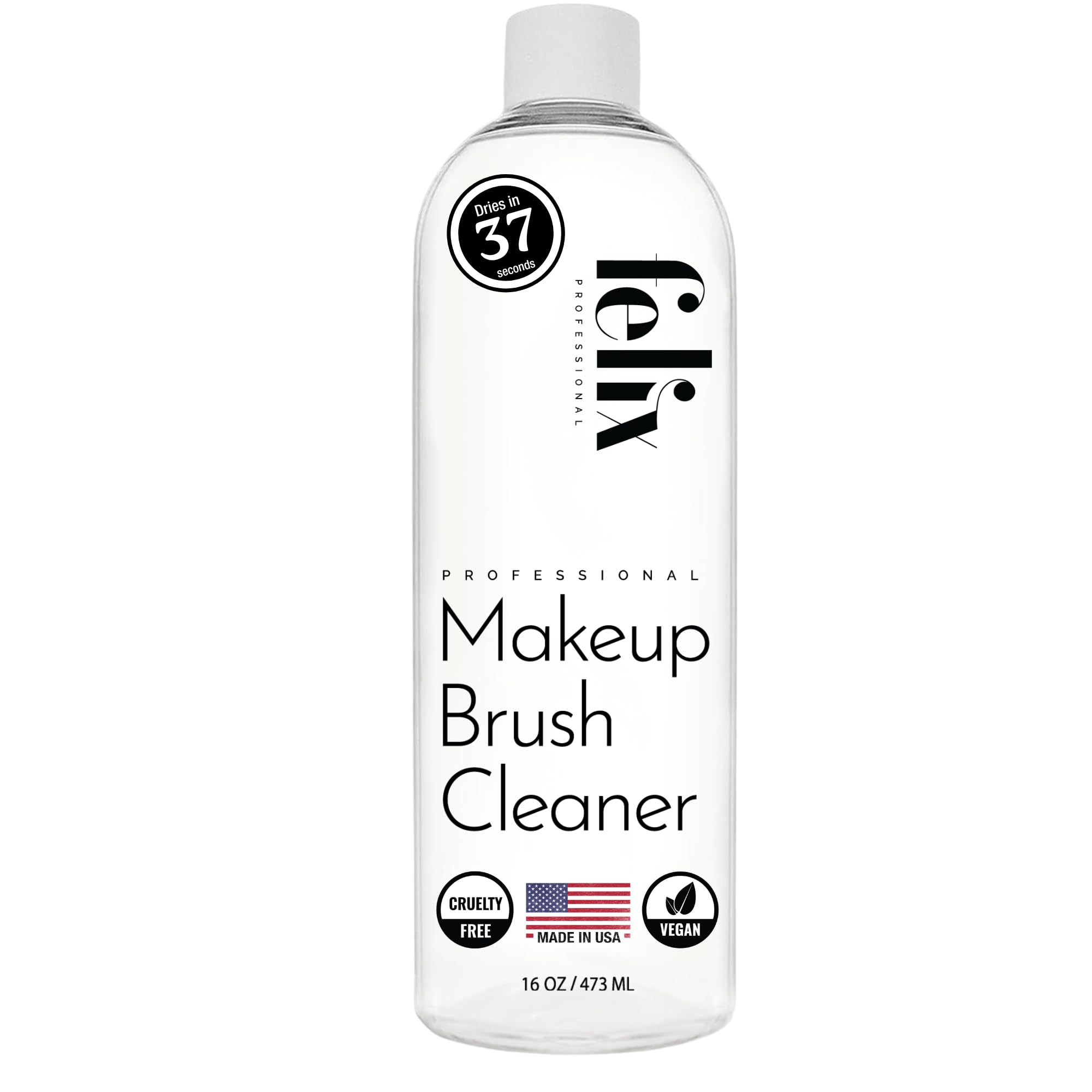 Felix Professional Makeup Brush Cleaner, Deep clean, Quick Dry, Ideal for Cleaning and Deodorizing Natural and Synthetic Make-up Brushes (473ml)