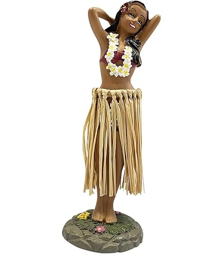 Leilani Dashboard Hula Doll - Playing Ukulele/Green, Dolls