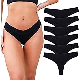 Dujuanus Women Bikini Thongs Seamless Underwear for Women Breathable Stretch Panties