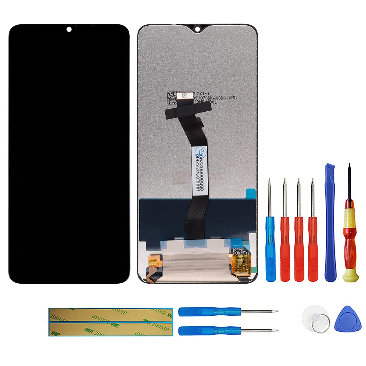 swark LCD Display Compatible with Xiaomi Redmi Note 8 Pro 2015105, M1906G7I (Black without Frame LCD Display Touchscreen Screen Digitizer Assembly Glass + Tools