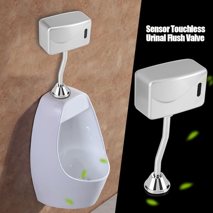 Flush Automatic Urinal Valves Kit, Bathroom Toilet Exposed