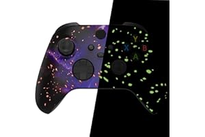 eXtremeRate Custom Shell for Xbox Series X & S Controller - Revitalize Your Controller - Glow in Dark - Cosmic Camo Replaceme