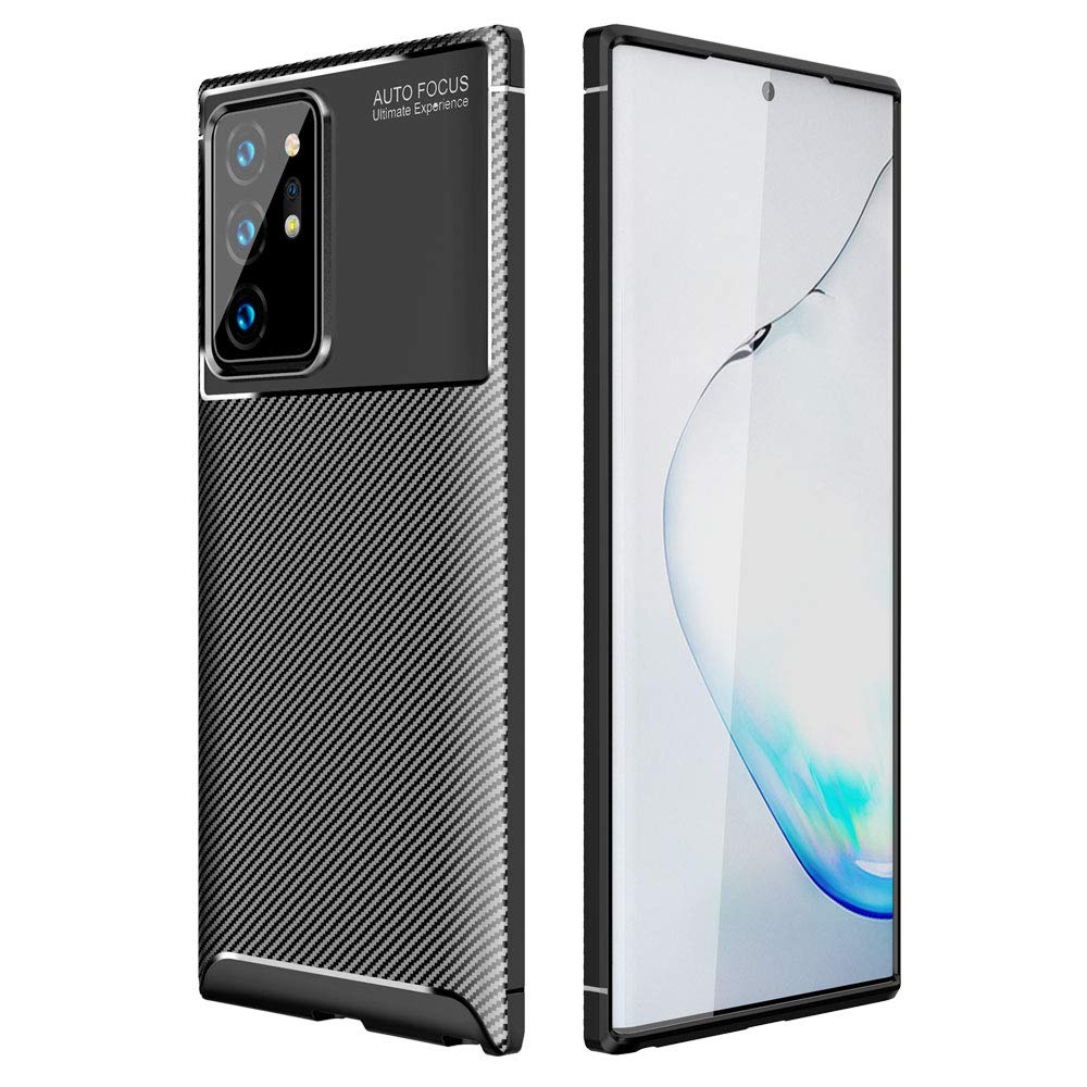 TECHGEAR Galaxy Note 20 Ultra Case [CarbonFlex Case] Premium Flexible Soft Shockproof Slim Fit Case Cover with Carbon Fibre Effect Designed For Samsung Galaxy Note 20 Ultra