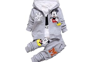 NINE MINOW 3 PCS New Kids Girls Boys Clothing Sets Autumn Hooded Coat+T-Shirt+Pants Baby Cotton Tracksuits