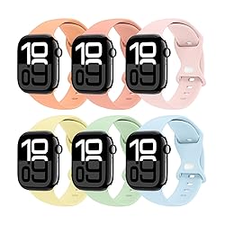 THWALK 6 Pack Bands Compatible with Apple Watch