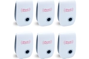 Upgrade Ultrasonic Pest Repeller, Plug-in Pest Control for Insects, Spiders, Mices, Roaches, Mosquitoes, Bugs, Flies, Indoor 