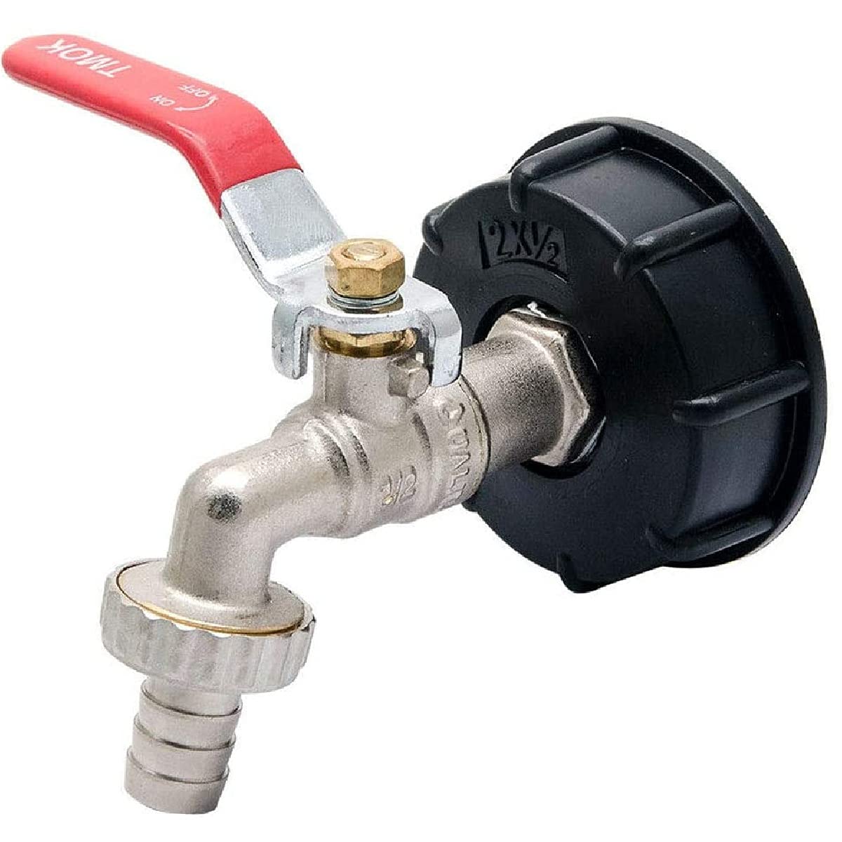 IBC Tote Tank S60X6 To Brass Adapter 1/2" Garden Hose Coarse Thread Faucet Water Tank Hose Connector