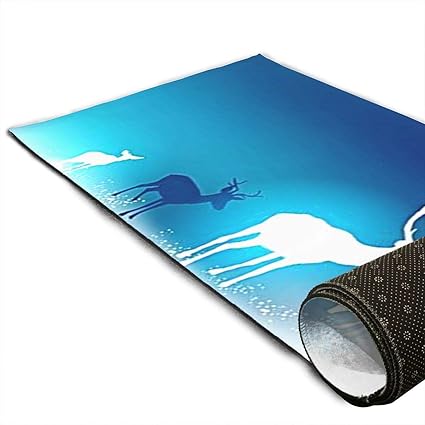 Amazon.com : CCRIM Merry Christmas Print Crystal Velvet Yoga ...