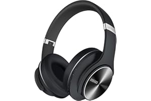 DOQAUS Bluetooth Headphones Over Ear, 90H Playtime Wireless, 3 EQ Modes, HiFi Audio & Deep Bass, ENC Noise Isolating Mic, Soft Earpads for Phone/PC