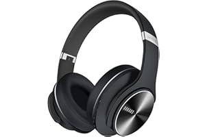 DOQAUS Bluetooth Headphones Over Ear, 52 Hours Playtime Wireless Headphones with 3 EQ Modes, Noise Isolating HiFi Stereo Head