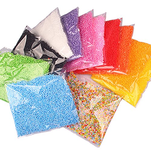 Freedi Foam Beads for DIY Slime Craft Styrofoam Balls Wedding Party Decorations 0.08-0.32 Inch 13000Pcs/1Bag
