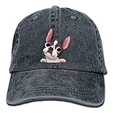 MDFY OEWGRF Cartoon Boston Terriers Bulldog Denim