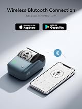 NIIMBOT B1 Label Maker Bluetooth Portable 20-50mm Tape Roll Blue view 5