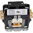VEXUNGA 2 Pole 40 Amp 24 VAC Coil AC contactor 2P 40A 24V 50/60Hz AC Motor Contactor Replacement for Air Conditioner Compressor Condenser Unit Contactors