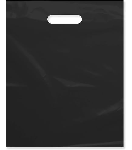 9 X 13 Inch Full Color Plastic Bags With Die Cut Handles | Die Cut