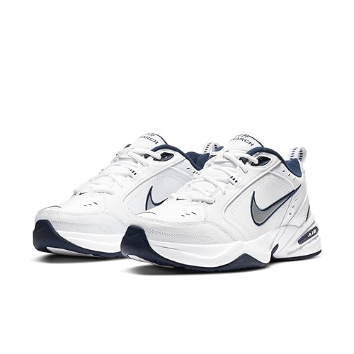 Nike Men's Air Monarch IV Training/Workout Shoes, White/Black,