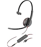 Amazon.com: Plantronics Blackwire 3215 USB-A Headset, On-Ear Mono