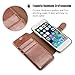 OCASE iPhone 6 Plus Case iPhone 6S Plus Case [Screen Protector Included] Leather Wallet Case [Slim Fit] - For Apple iPhone 6 Plus and 6S Plus Devices - Brown