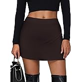 Women's Leopard Print Mini Skirt Short Skorts Elastic Waistband Sexy Bodycon Pencil Cheetah Club Skirts with Shorts