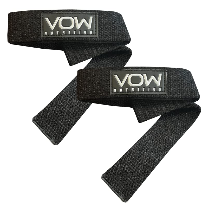 VOW Weight Lifting Straps - Powerlifting, Weight Training, Padded Gym Wrist Straps