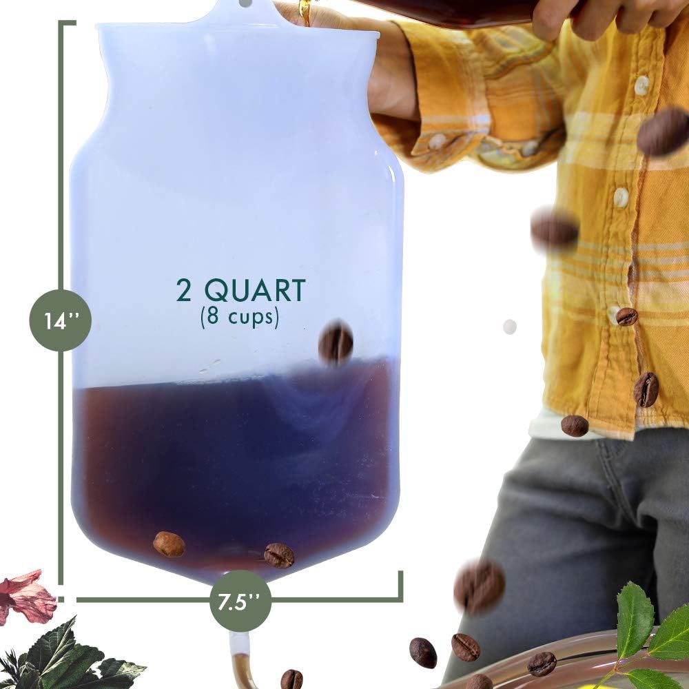 Mikacare Enema Bag Kit Clear Non-Toxic Silicone. for Coffee and Water Colon Cleanse. 6 Foot Long Hose, BPA and Phthalates Free 2 Quart: Health & Personal Care