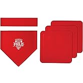 Franklin Sports Field Day Baseball Base Set - Throw Down Rubber Bases for Baseball + Softball with Home Plate - Portable Back