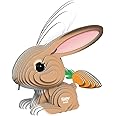 Eugy Rabbit 3D Puzzle, 39 Piece Eco-Friendly Educational Toy Puzzles for Boys, Girls & Kids Ages 6+