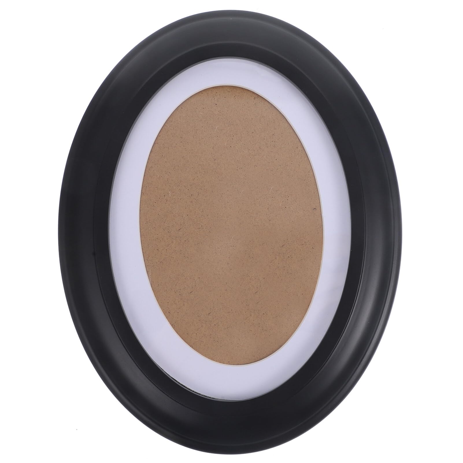 HEALLILY Picture Frame Oval Picture Frames： Wooden Wall Hanging Photo Frame Wall Mount Verticval Display Wall Decoration for Wall Decor 7 Inch Photo Frame