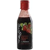 Messino Strawberry Balsamic Glaze, Sweet Reduction for Salads, 250ml | Made in Greece; sweet strawberry balsamic glaze with grape must for desserts, cheeses, salads, fruit &amp; drizzling