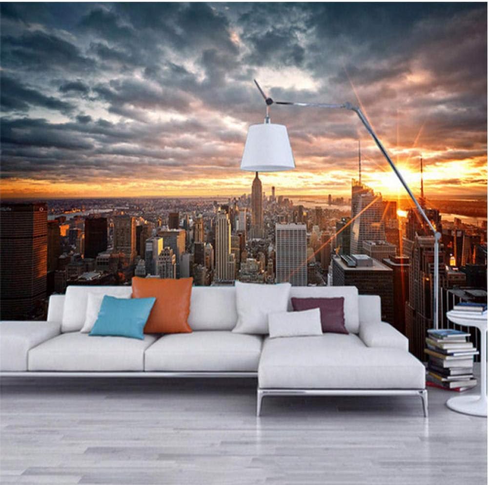 Amazon Co Jp 写真の壁紙美しいニューヨーク市日没の風景アート写真の背景の壁3d壁画ダイニングルーム家の装飾フレスコ画 150x1cm ホーム キッチン