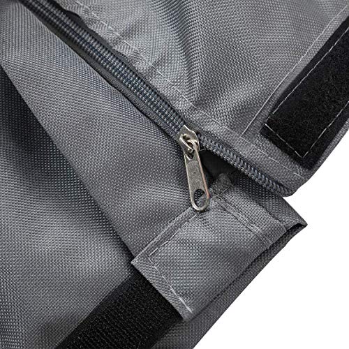 iiSPORT 3 Seater Hammock Swing Glider Canopy Cover w/Heavy Duty 600D Oxford Fabric- Waterproof Outdoor Garden Patio Triple Cover, Gray, 80" Lx 60" W x 72" H