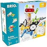 BRIO Builder 34592 - Builder Record and Play Set - 67-Piece Construction Set STEM Toy with Wood and Plastic Pieces and a Soun