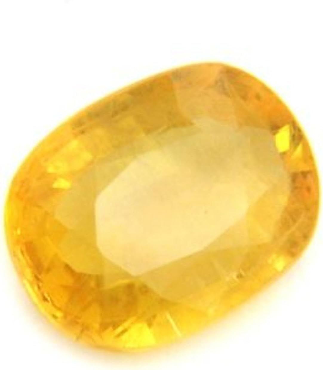 Ayush Gems 9.25 ratti - 8.73 Carat Yellow Sapphire Ceylon Mined Pukhraj Gemstone AAA Quality