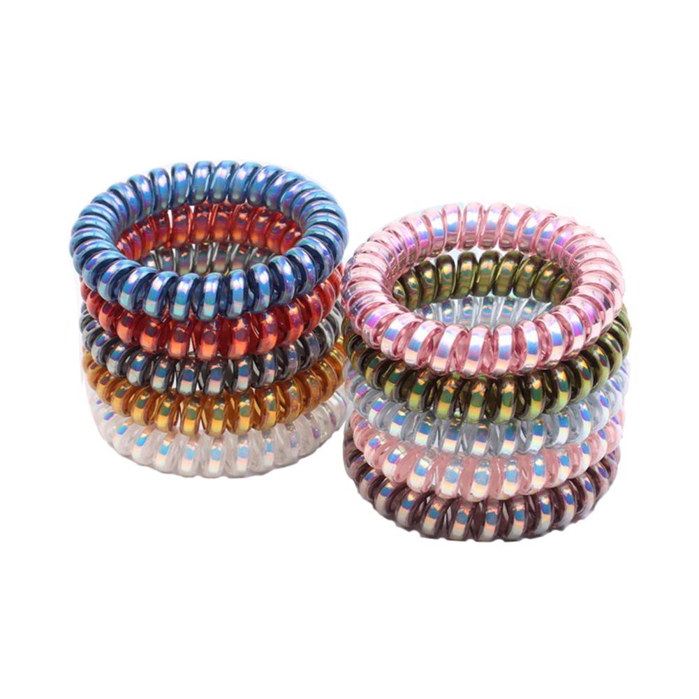 The 10 Best Black Plastic Coil Ladies Fashion Hair Ponytail Holder Hair Care