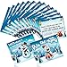Blulu Christmas Pass The Parcel Game 18 Rhyme Cards Christmas Games for Families Children Christmas Party Favor Xmas