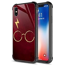 CARLOCA Compatible with iPhone Xs Case,Glass Flash