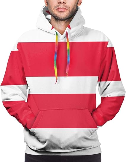 Amazon ワシントンdcフラグ赤白ファッション男性アスレチックパーカー冬スポーツスウェットシャツプルオーバー トレーナー パーカー 通販