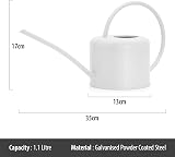CKB LTD Small 1.1L Indoor Watering Can Chalk White Galvanised Steel view 6