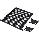 GeeekPi 25.4cm 0.5U Shelf Depth 26cm Server Shelf 0.5U Vented Cantilever Tray for DeskPi Rackmate T2/T0 Plus/T1 Plus/TL1 Netw