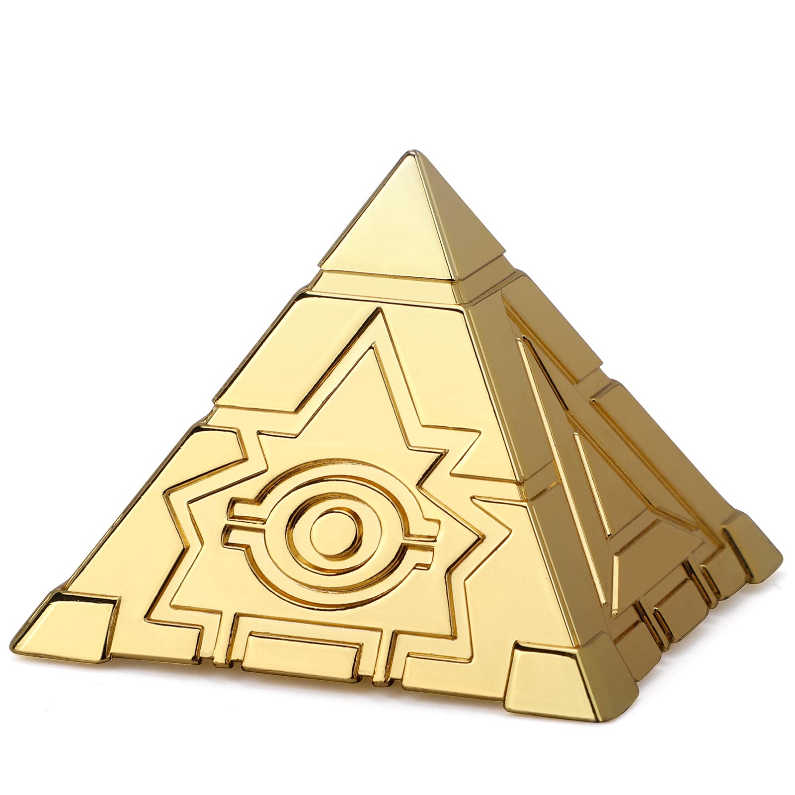 Egyptian Pyramid Fidget Spinner Toy For Kids Adults, Cool Hand Finger Spinner Sensory Desk Spinning Toy Decoration Metal, Cool Mini Gadget for Stress Kinetic Desk Stocking Stuffer