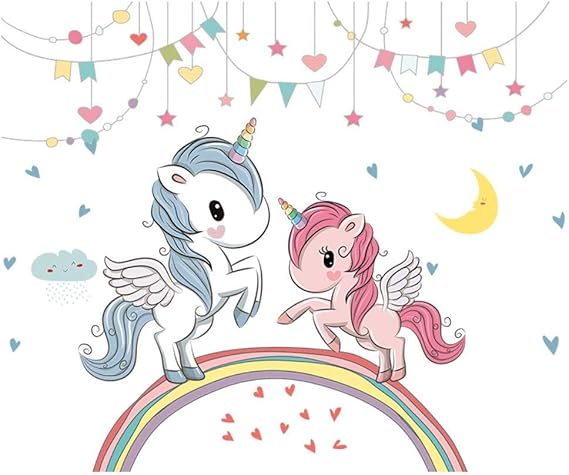 Pdrui Pegatinas De Pared Para Dormitorio, Unicornio Etiqueta De La