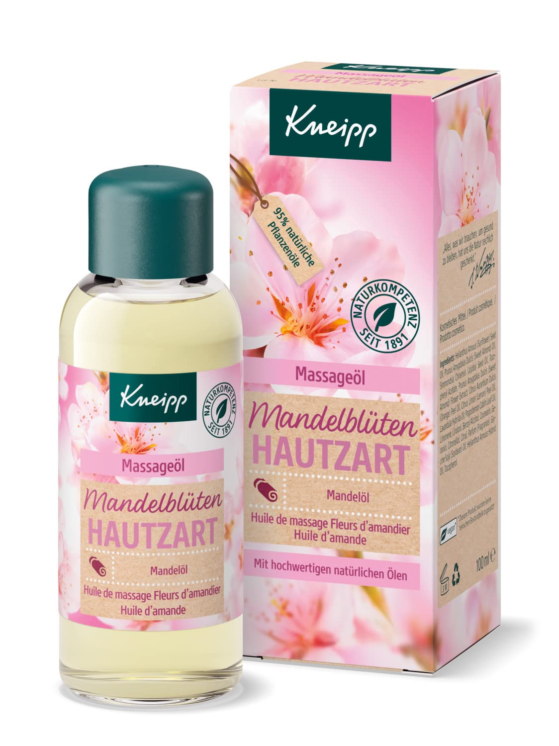 Kneipp Nourishing Massage Oil Almond Blossom Gentle Skin 100 ml