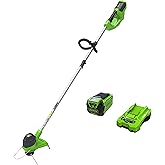 Greenworks 40V 12" Cordless String Trimmer, 0.065" Dual Line with Auto Feed, Variable Speed, Lightweight Weed Eater, 3-Year Warranty