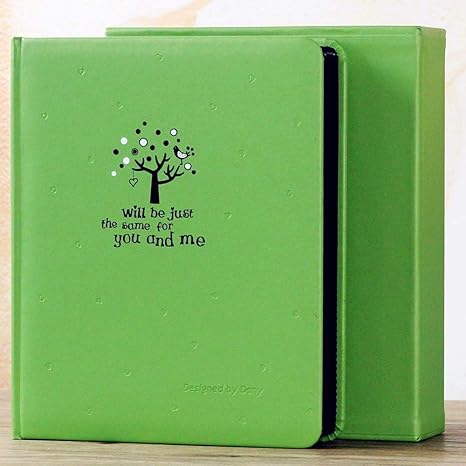 Amazon Zsqsz 保護フィルム付きフォトアルバムスクラップブックカバーフォトアルバム永久保存画像 Diyメモリーブック 誕生日 クリスマス結婚式記念日プレゼントママ友達 色 緑 インテリア オンライン通販