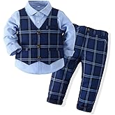 PureMilk Baby Toddler Boy Formal Gentleman Tuxedo Outfits Sets 1-5 Years
