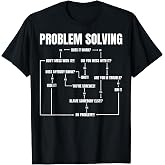 Problem Solving Chart Geek Nerd Computer Programmer Men T-Shirt