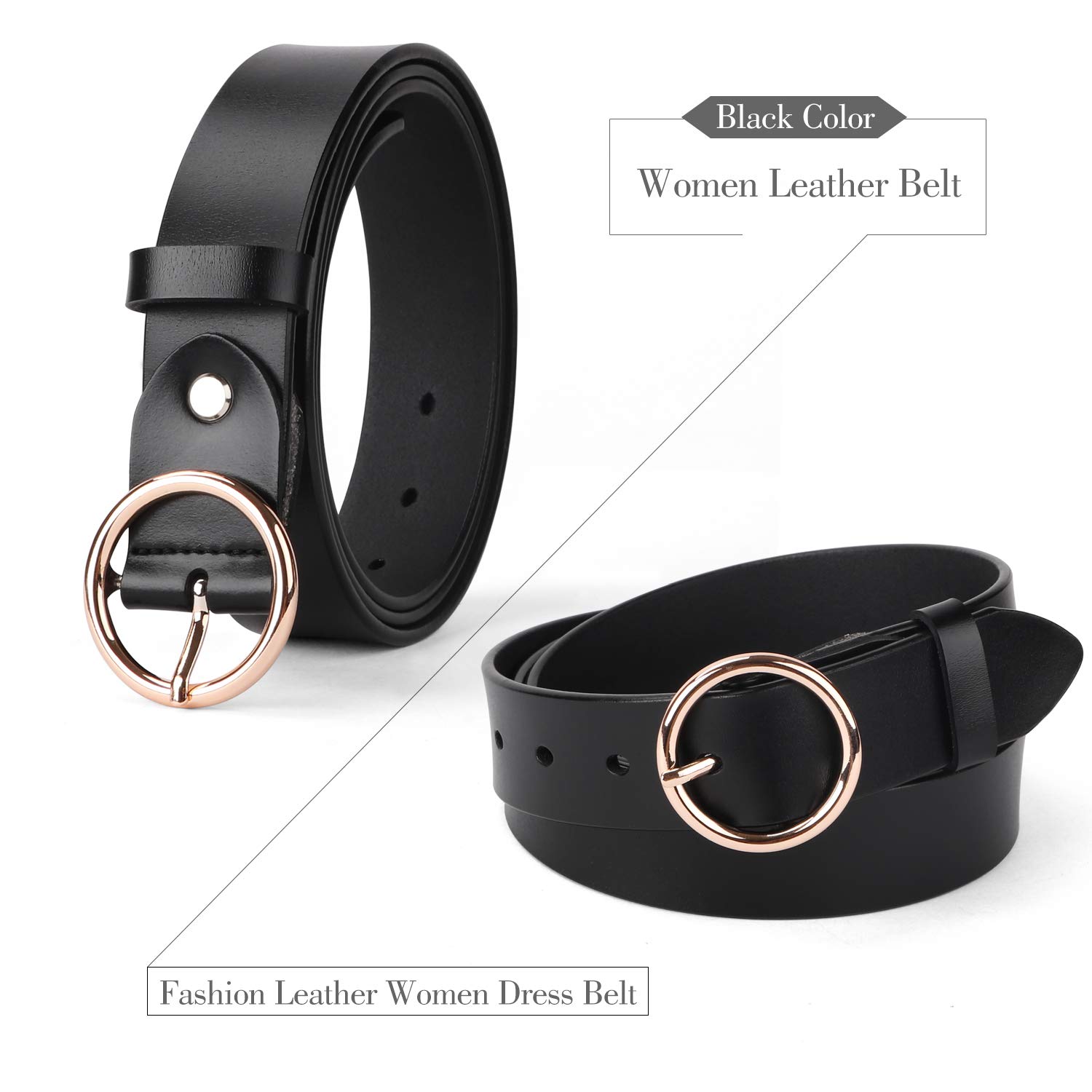 JasGood Ledergürtel Gürtel Damen Stilvoll Gürtel mit Schnalle Gürtel Hochwertiger Gürtel Vintage und Modisch Einzigartig Design Gürtel Exquisite für Jeans Jeanshosen Hose Shorts