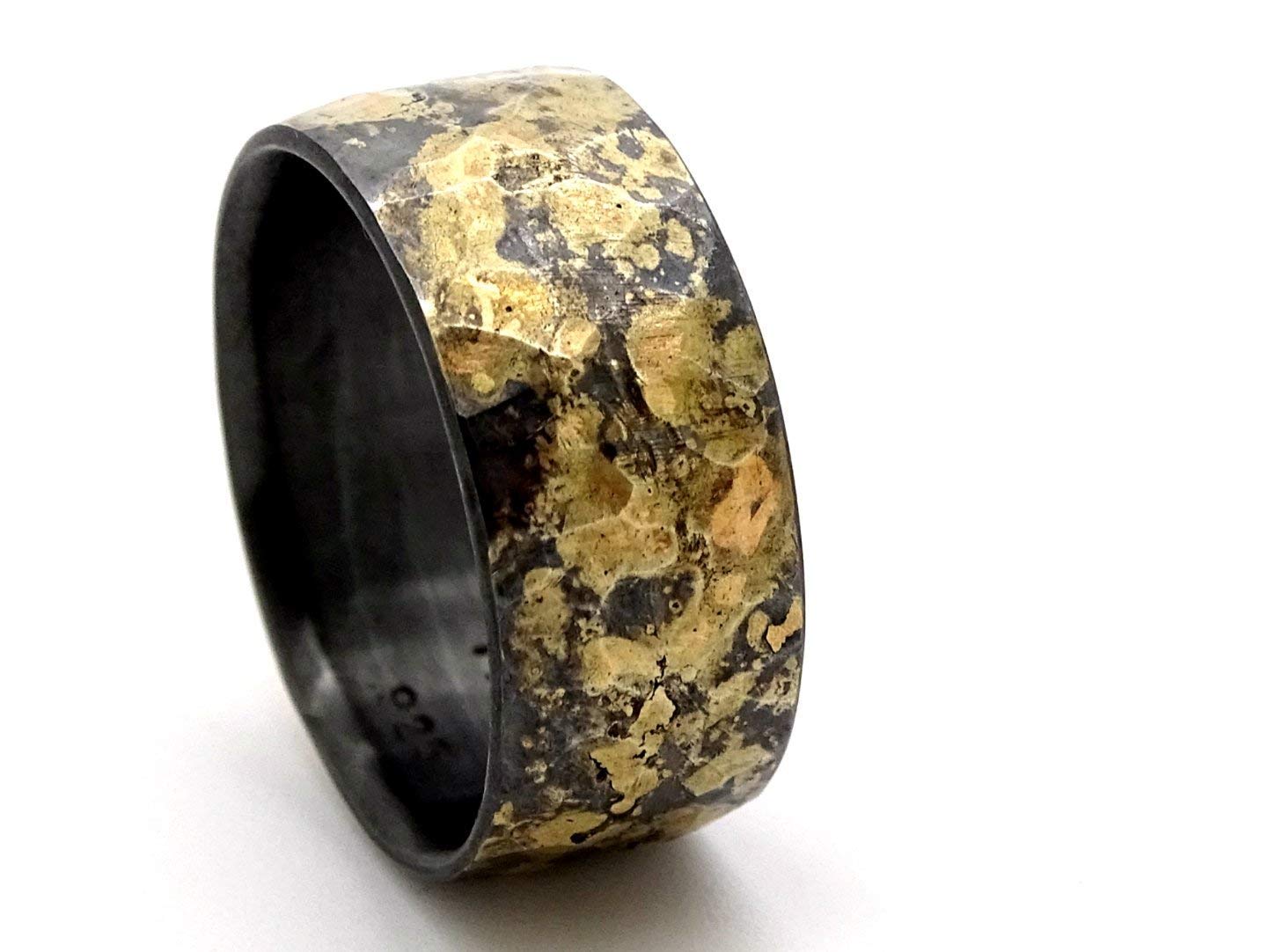 Wooden Wedding Ring Weathered Whiskey Barrel Elk Antler And Rose Gold Inlays Rustic And Main