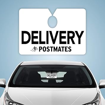 Amazon Com Ridesharetags Postmates Car Mirror Hanger Postmates Accessories Postmates Gear Postmates Sign For Car Delivery Driver Accessories Delivery Sign For Cars Postmates Car Sign Postmates Driver Automotive