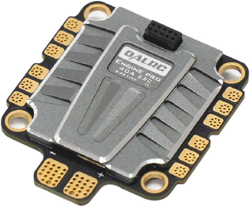 Upgraded DALRC 4 in 1 ESC 40A 3-5S Engine Pro Blheli_32 Brushless ESC DSHOT 150/300 / 600/1200 Ready W / 5V BEC for FPV Freestyle RC Racing Drone Quadcopter Holybro Kakute